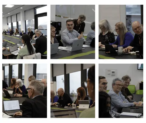 Colleague of board meeting 