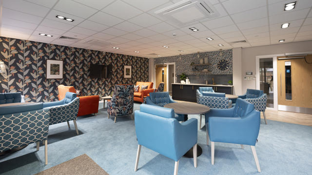 interior of Brookhead Lodge communal lounge