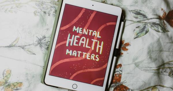 Mental Health Matters  text on tablet