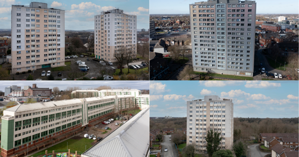Collection of tower blocks