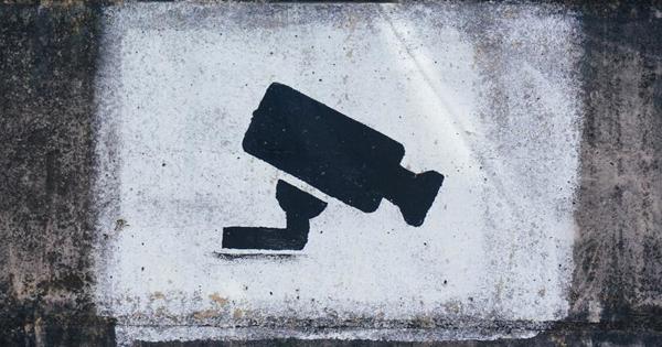 Wooden CCTV icon on white background