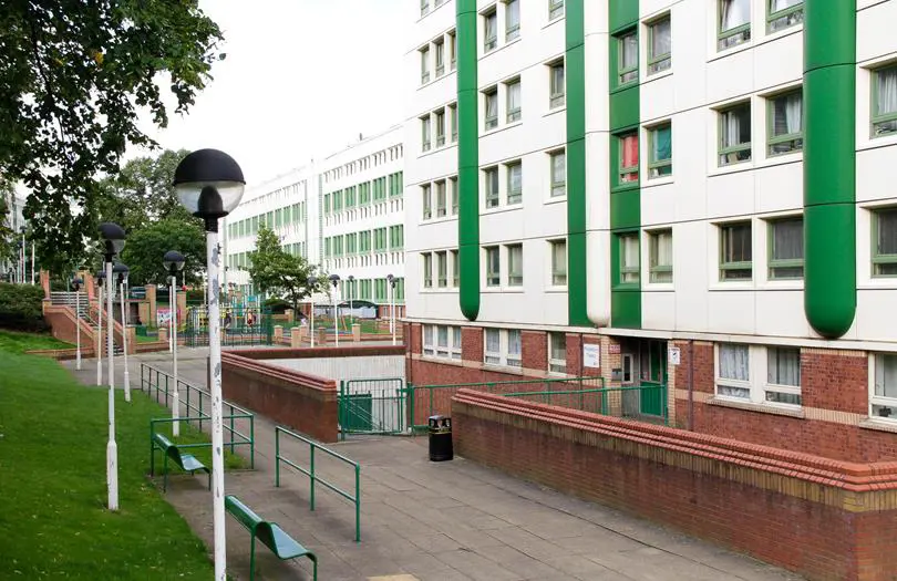Front view of Lancashire Hill building