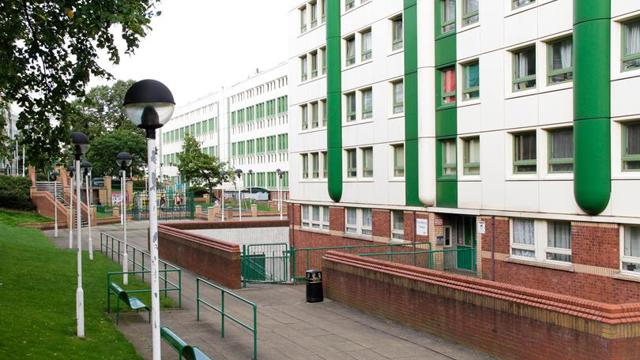 Front view of Lancashire Hill building