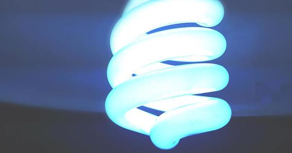 blue lightbulb
