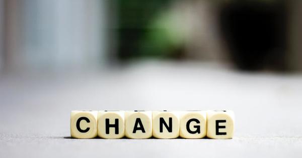 Change in wooden letter blocks