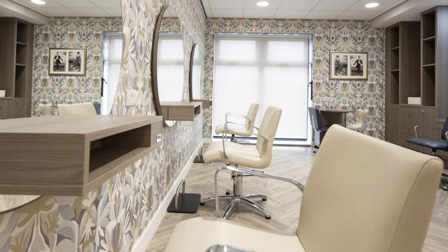 interior of Brookhead Lodge salon