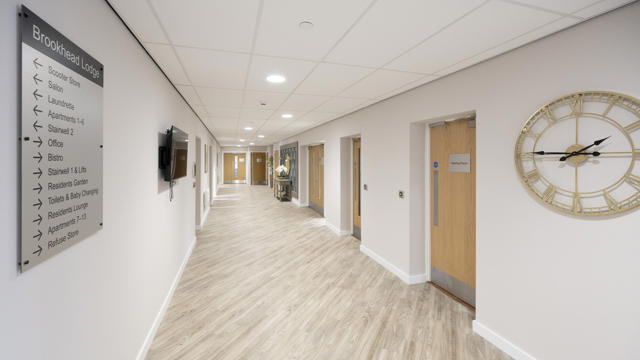 interior of Brookhead Lodge hallway
