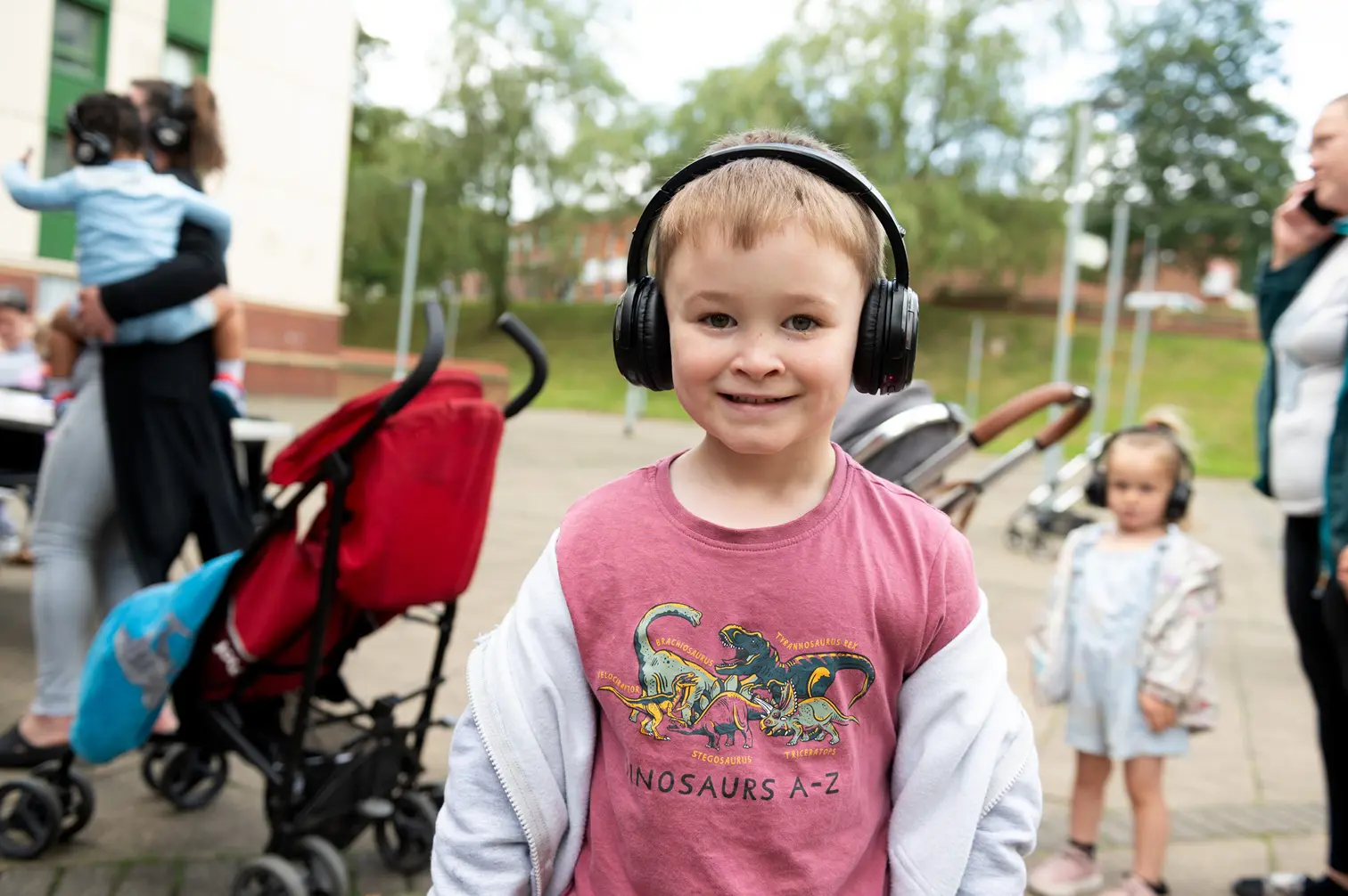 Young Boy At Community Event