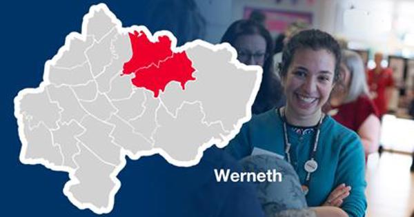 Werneth area highlighted on a map