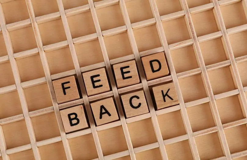 Feedback as letter blocks