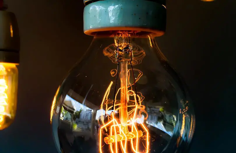 close up of lightbulb