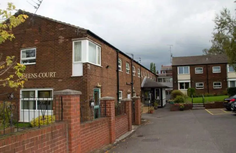 View of Queens Court buildings from outside